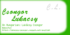 csongor lukacsy business card