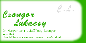 csongor lukacsy business card